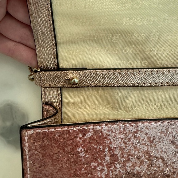 Kate Spade Pink Glitter Crossbody Bag with Gold Hardware - Picture 4 of 5